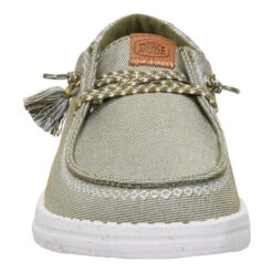 Wendy Funk Embroidered Floral - Olive -Heydude 44237 337 WENDYFUNKEMBROIDERED OLIVE FRONT conversion1