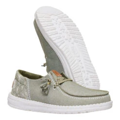 Wendy Funk Embroidered Floral - Olive -Heydude 44237 337 WENDYFUNKEMBROIDERED OLIVE PAIR BOTTOM conversion1