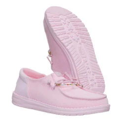 Wendy Funk Mesh Shoelry - Light Pink -Heydude 44242 6JN WENDYFUNKMESHSHOELRY LIGHTPINK PAIR BOTTOM conversion1