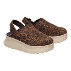 Delray Clog Suede - Brown Leopard 12 Delray Clog Suede - Brown Leopard -Heydude 44259 2GA DELRAYCLOGSUEDE BROWNLEOPARD PAIR conversion1