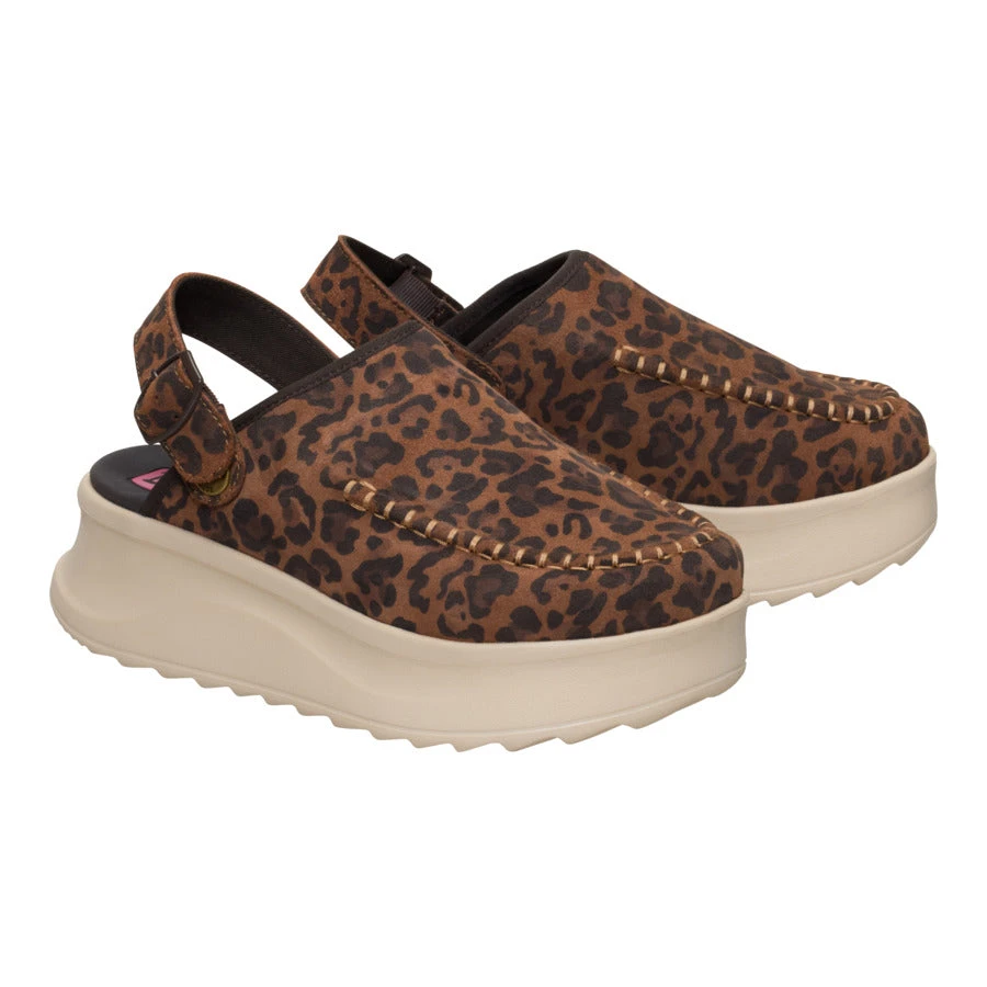 Delray Clog Suede - Brown Leopard 3 Delray Clog Suede - Brown Leopard - Image 3