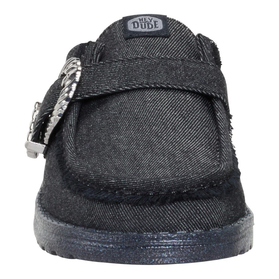 Wendy Slip Buckle Denim - Black/Black 4 Wendy Slip Buckle Denim - Black/Black - Image 4