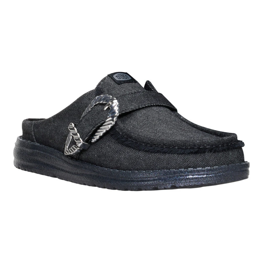 Wendy Slip Buckle Denim - Black/Black 7 Wendy Slip Buckle Denim - Black/Black - Image 7