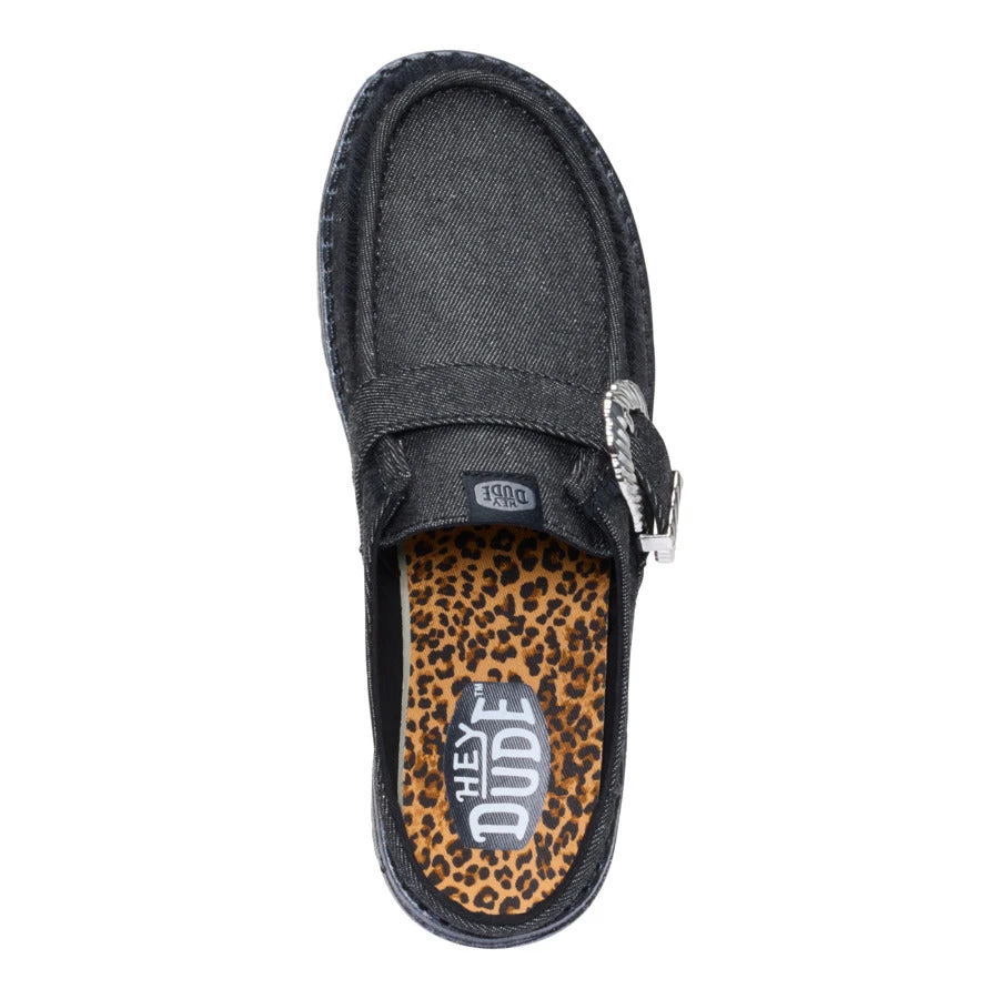 Wendy Slip Buckle Denim - Black/Black 6 Wendy Slip Buckle Denim - Black/Black - Image 6