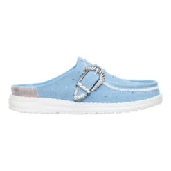 Wendy Slip Buckle Denim - Blue/Multi -Heydude 44264 4XC WENDYSLIPBUCKLEDENIM BLUEDENIM RIGHT LATERAL conversion1