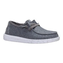 Wendy Wool Cozy - Charcoal -Heydude 44272 025 WENDYWOOLCOZY CHARCOAL 3QTR conversion1