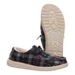 Wendy Confetti Plaid Cozy - Black/Multi 10 Wendy Confetti Plaid Cozy - Black/Multi -Heydude 44274 7AD WENDYCONFETTIPLAIDCOZY GREENMULTI PAIR BOTTOM conversion1 a71ca5fa 1cc5 4385 9002 c16cb472df40
