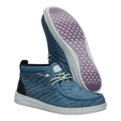 Wally Mid Gripr Washed Quilt - Stormy Blue/Multi -Heydude 44295 4YH WALLYMIDGRIPRWASHEDQUILT STORMYBLUEMULTI PAIR BOTTOM conversion1