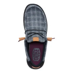 Wally Plaid Corduroy - Black/Multi -Heydude 44326 0C4 WALLYPLAIDCORDUROY BLACKMULTI TOP conversion1