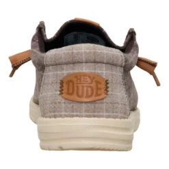 Wally Plaid Corduroy - Mole Brown/Multi 12 Wally Plaid Corduroy - Mole Brown/Multi -Heydude 44326 2ID WALLYPLAIDCORDUROY MOLEBROWNMULTI BACK conversion1