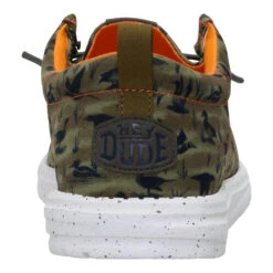Wally Funk Duck Print - Dark Olive/Multi -Heydude 44337 3ZZ WALLYFUNKDUCKPRINT DARKOLIVEMULTI BACK conversion1