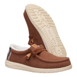 Wally Cozy Plaid - Downtown Brown/Multi -Heydude 44341 2IG WALLYCOZYPLAID DOWNTOWNBROWNMULTI PAIR BOTTOM conversion1