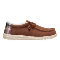 Wally Cozy Plaid - Downtown Brown/Multi -Heydude 44341 2IG WALLYCOZYPLAID DOWNTOWNBROWNMULTI RIGHT LATERAL conversion1