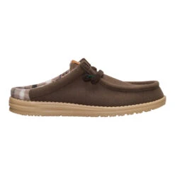 Wally Slip Cozy Plaid - Major Brown/Multi -Heydude 44342 2KH WALLYSLIPCOZYPLAID MAJORBROWNMULTI LATERAL conversion1