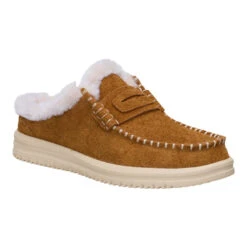 Wendy NXT Mule Cozy - Spice Brown/Wood Ash -Heydude 44384 2KO WENDYNXTMULECOZY SPICEBROWNWOODASH RIGHT SIDE conversion1