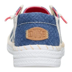 Wendy Espadrille Coast - Navy/White -Heydude 44415 462 WENDYESPADRILLECOAST NAVYWHITE BACK conversion1