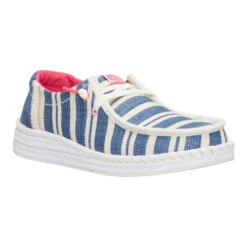 Wendy Espadrille Coast - Navy/White -Heydude 44415 462 WENDYESPADRILLECOAST NAVYWHITE RIGHT SIDE conversion1