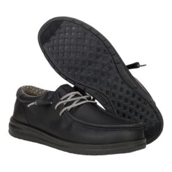 Paul Leather - Black 9 Paul Leather - Black -Heydude 44437 001 PAULLEATHER BLACK PAIR BOTTOM