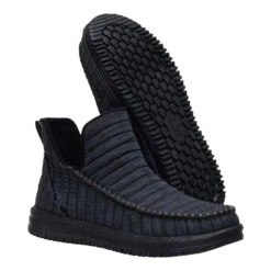 Camden Quilted - Black/Black 9 Camden Quilted - Black/Black -Heydude 44607 060 CAMDENQUILTED BLACKBLACK PAIR BOTTOM conversion1