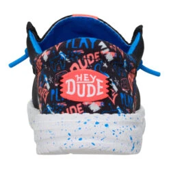 Wally Funk Youth Game On - Black/Multi -Heydude 44608 0C4 WALLYFUNKYGAMEON BLACKMULTI BACK conversion1