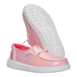 Wendy Youth Dazzling - Sparkle Pink 10 Wendy Youth Dazzling - Sparkle Pink -Heydude 44609 6VG WENDYYDAZZLING SPARKLEPINK PAIR BOTTOM conversion1