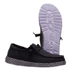 Wendy Funk Warped Geo - Black/Lilac -Heydude 44611 04Z WENDYFUNKWARPEDGEO BLACKLILAC PAIR BOTTOM conversion1