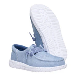 Wendy Funk Youth Friendship Lace - Navy -Heydude 44616 410 WENDYFUNKYFRIENDSHIPLACE NAVY PAIR BOTTOM conversion1