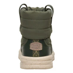 Camden Cuff Nylon Quilt - Dark Olive -Heydude 44622 3AW CAMDENCUFFNTLONQUILT DARKOLIVE BACK conversion1