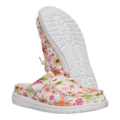 Wendy Slip Embroidered Floral - White/Multi 9 Wendy Slip Embroidered Floral - White/Multi -Heydude 44629 94S WENDYSLIPEMBROIDEREDFLORAL WHITEMULTI PAIR BOTTOM conversion1