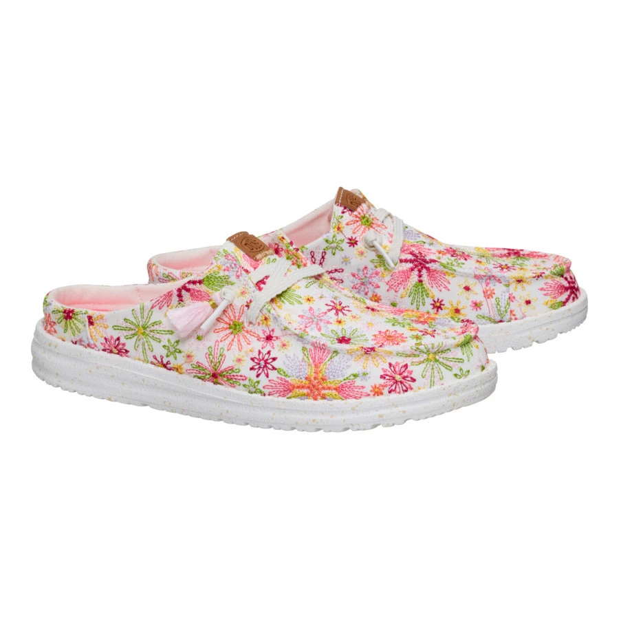 Wendy Slip Embroidered Floral - White/Multi 2 Wendy Slip Embroidered Floral - White/Multi - Image 2