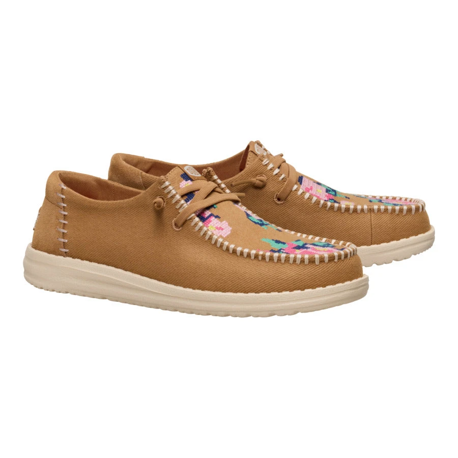 Wendy Cross Stitch - Tan/Multi 2 Wendy Cross Stitch - Tan/Multi - Image 2