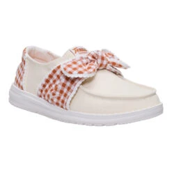 Wendy Bow Texas Longhorns - Wheat/Burnt Orange -Heydude 44699 21B WENDYBOWTEXASLONGHORNS WHEATBURNT LATERAL conversion1