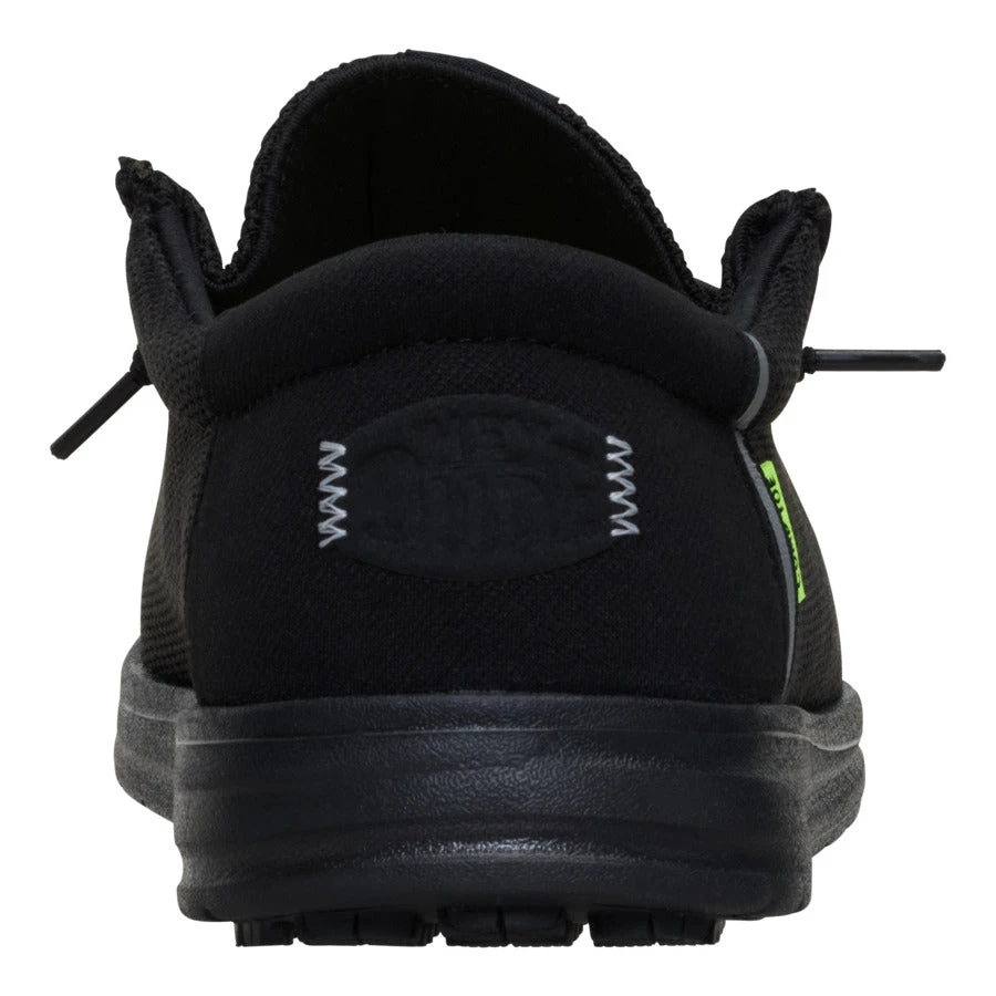 Wally Work Comp Toe Wide - Black/Black 6 Wally Work Comp Toe Wide - Black/Black - Image 6