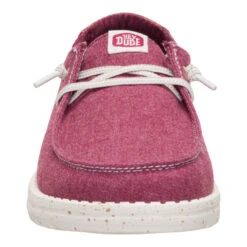 Wendy Break Brushed Linen - Burgundy -Heydude 44709 605 WENDYBREAKBRUSHEDLINEN BURGUNDY FRONT conversion1