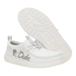 Wally Duke Blue Devils - Devils White/Blue -Heydude 44846 16S WALLYDUKEBLUEDEVILS3 WHITEBLUE PAIR BOTTOM conversion1