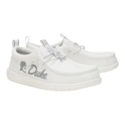 Wally Duke Blue Devils - Devils White/Blue -Heydude 44846 16S WALLYDUKEBLUEDEVILS3 WHITEBLUE PAIR conversion1