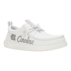 Wally UNC Tar Heels - Tar Heels White/Light Blue -Heydude 44848 10Y WALLYUNCTARHEELS3 WHITELIGHTBLUE RIGHT 3QTR conversion1