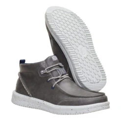 Bradley Chukka Classic - Grey -Heydude 44864 030 BRADLEYCHUKKACLASSIC GREY PAIR BOTTOM conversion1