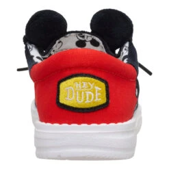Disney Mickey Mouse Wally Youth - Black/Red 12 Disney Mickey Mouse Wally Youth - Black/Red -Heydude 44868 063 WENDYFUNKYMICKEYMOUSE BLACKRED BACK conversion1