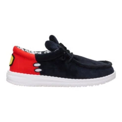 Disney Mickey Mouse Wally Youth - Black/Red 15 Disney Mickey Mouse Wally Youth - Black/Red -Heydude 44868 063 WENDYFUNKYMICKEYMOUSE BLACKRED RIGHT SIDE conversion1