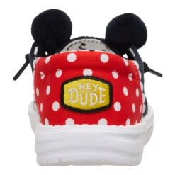 Disney Minnie Mouse Wendy Youth - Black/Red 12 Disney Minnie Mouse Wendy Youth - Black/Red -Heydude 44869 063 WENDYFUNKYMINNIEMOUSE BLACKRED BACK conversion1