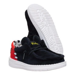 Disney Mickey Mouse Wally Toddler - Black/Red 10 Disney Mickey Mouse Wally Toddler - Black/Red -Heydude 44870 063 WALLYFUNKTMICKEYMOUSE BLACKRED PAIR BOTTOM conversion1