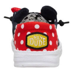 Disney Minnie Mouse Wendy Toddler - Black/Red 12 Disney Minnie Mouse Wendy Toddler - Black/Red -Heydude 44871 063 WENDYFUNKTMINNIEMOUSE BLACKRED BACK conversion1