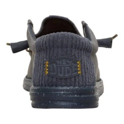 Wally Waxed Casual - Dark Grey 12 Wally Waxed Casual - Dark Grey -Heydude 44951 029 WALLYWAXEDCASUAL DARKGREY BACK conversion1