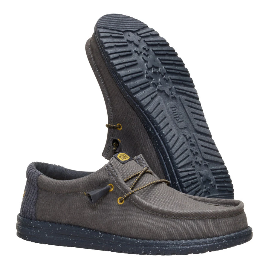 Wally Waxed Casual - Dark Grey 3 Wally Waxed Casual - Dark Grey - Image 3