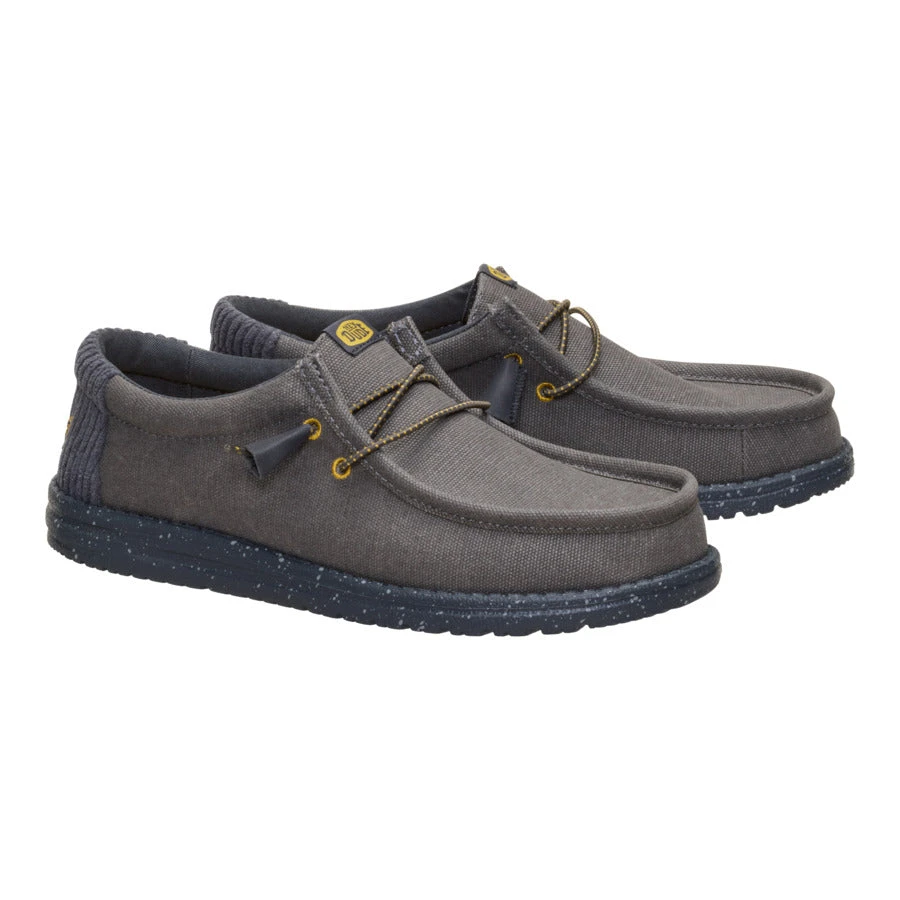 Wally Waxed Casual - Dark Grey 2 Wally Waxed Casual - Dark Grey - Image 2