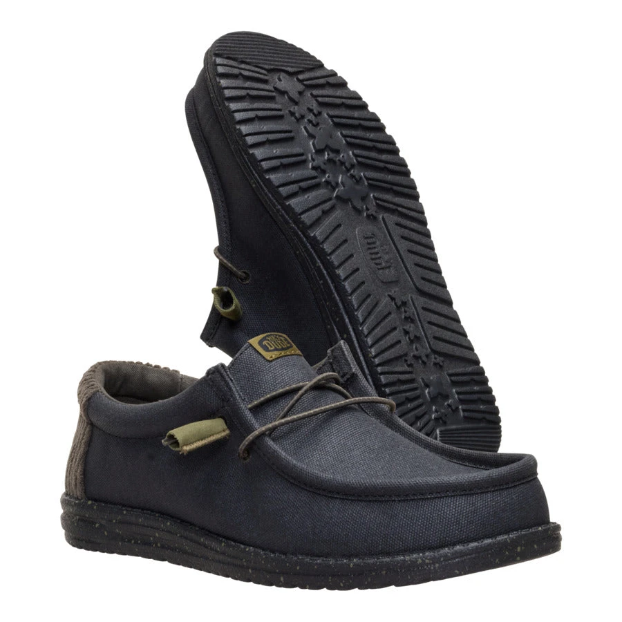 Wally Waxed Casual - Black/Black 3 Wally Waxed Casual - Black/Black - Image 3