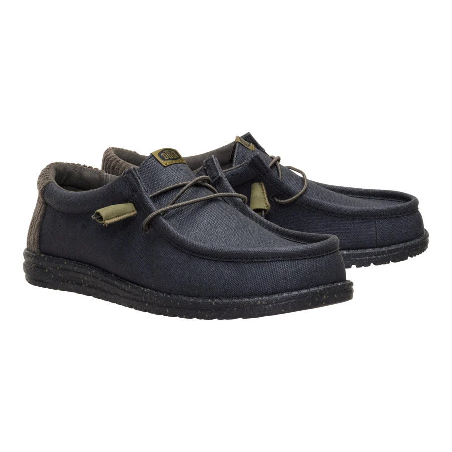 Wally Waxed Casual - Black/Black 2 Wally Waxed Casual - Black/Black - Image 2
