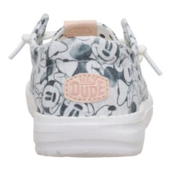 Disney Minnie Mouse Print Wendy Youth - Grey Multi -Heydude 44954 1HK WENDYYMINNIEMOUSEPRINT GREYMULTI BACK conversion1