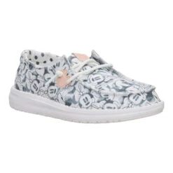 Disney Minnie Mouse Print Wendy Youth - Grey Multi -Heydude 44954 1HK WENDYYMINNIEMOUSEPRINT GREYMULTI LATERAL conversion1